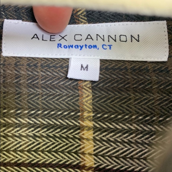 Alex Cannon Brown Plaid Button Up Long Sleeve Shirt - Picture 3 of 10